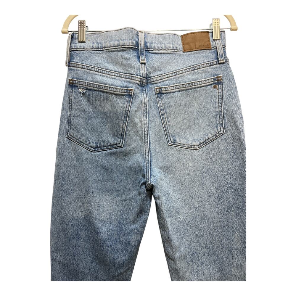 Madewell Perfect Vintage Crop Jeans Women’s 27 High Rise Light Wash Distressed - Picture 6 of 9
